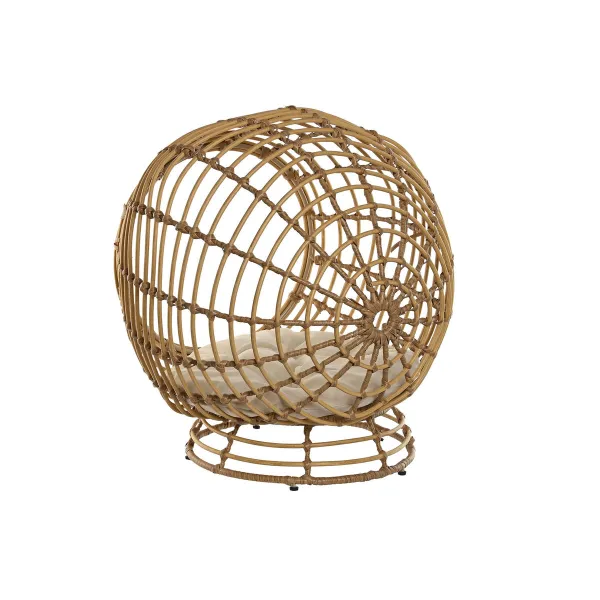 Mājdzīvnieku gulta Home ESPRIT Balts Dabisks sintētiska rotangpalma 60 x 58 x 58 cm