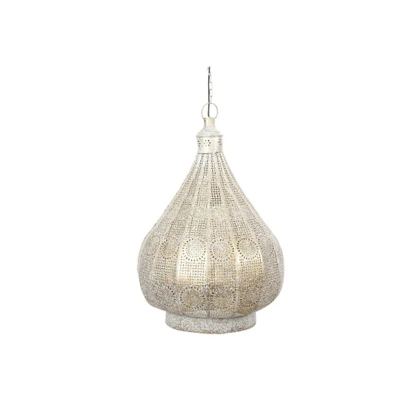 Pakabinamas apšvietimas Home ESPRIT Balta Auksinis Metalinis 40 W 40 x 40 x 55 cm
