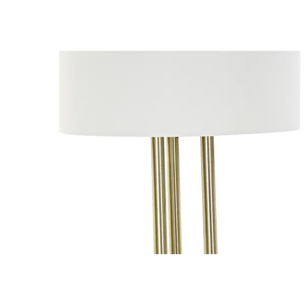 Grīdas lampa DKD Home Decor Balts Bronza Metāls 50 W 220 V 33 x 33 x 165 cm