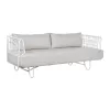 Диван Home ESPRIT Белый Бежевый Металл 180 x 66 x 66 cm