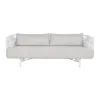 Sofa Home ESPRIT White Beige Metal 180 x 66 x 66 cm