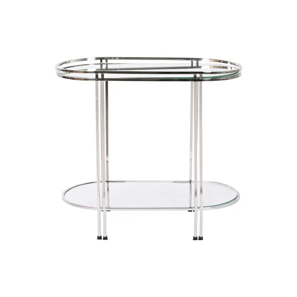Mazs galdiņš Home ESPRIT Sudrabains Tērauds spogulis 70 x 35 x 63 cm