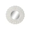 Wall mirror Home ESPRIT White Indian Man Stripped 89 x 2 x 89 cm