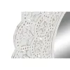 Wall mirror Home ESPRIT White Indian Man Stripped 89 x 2 x 89 cm