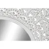 Wall mirror Home ESPRIT White Indian Man Stripped 89 x 2 x 89 cm