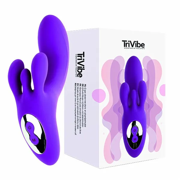 Rave G-Spot Vibrator FeelzToys Clitoral & Labia Stimulation Purple