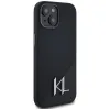 Karl Lagerfeld Silicone Shadow Metal Initial MagSafe - Case for iPhone 15 (black)