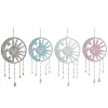 Hanging decoration Home ESPRIT Blue White Grey Pink Iron Moon Sun 33 x 1 x 77 cm (4 Units)