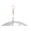 Hanging decoration Home ESPRIT Blue White Grey Pink Iron Moon Sun 33 x 1 x 77 cm (4 Units)