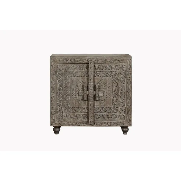Устройство Home ESPRIT Серый Светло-коричневый Деревянный 91,5 x 40 x 90 cm