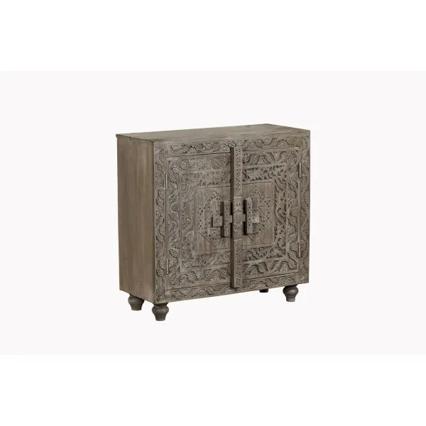 Indauja Home ESPRIT Pilka Šviesiai rudas Medžio 91,5 x 40 x 90 cm