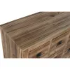 Lipasto Home ESPRIT Musta Luonnollinen Kuusi Puu MDF Itämainen 63 x 27 x 101 cm