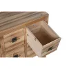 TV-kalusteet Home ESPRIT Musta Luonnollinen Kuusi Puu MDF 130 x 24 x 51 cm