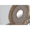 Kangas Home ESPRIT Valkoinen Luonnollinen Boho 70 x 3 x 50 cm (2 osaa)