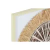 Drobė Home ESPRIT Balta Natūralus Boho 60 x 3 x 60 cm (2 vnt.)