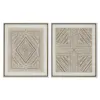 Полотно Home ESPRIT Белый Натуральный Boho 50 x 3,8 x 60 cm (2 штук)