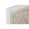 Drobė Home ESPRIT Balta Natūralus Boho 50 x 3,8 x 60 cm (2 vnt.)