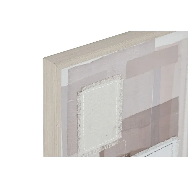 Kangas Home ESPRIT Beige Harmaa Abstrakti Moderni 40 x 2,5 x 50 cm (2 osaa)