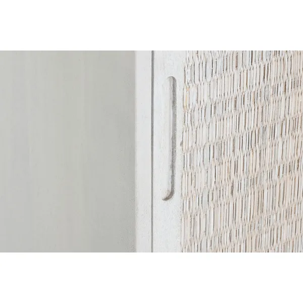 Sideboard Home ESPRIT White Rattan Mango wood 155 x 40 x 80 cm