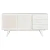 Sideboard Home ESPRIT White Rattan Mango wood 155 x 40 x 80 cm