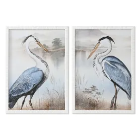 Paveikslas Home ESPRIT Stiklas Rotangas 50 x 2,5 x 70 cm