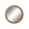 Wall mirror DKD Home Decor Brown Natural Alpino 66 x 5 x 66 cm