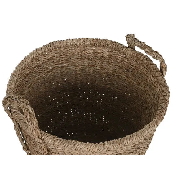 Basket set Home ESPRIT Natural Seagrass (3 Pieces)