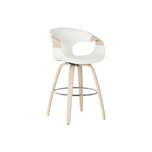 Taburetė Home ESPRIT Balta Medžio 55,5 x 52,5 x 92,5 cm