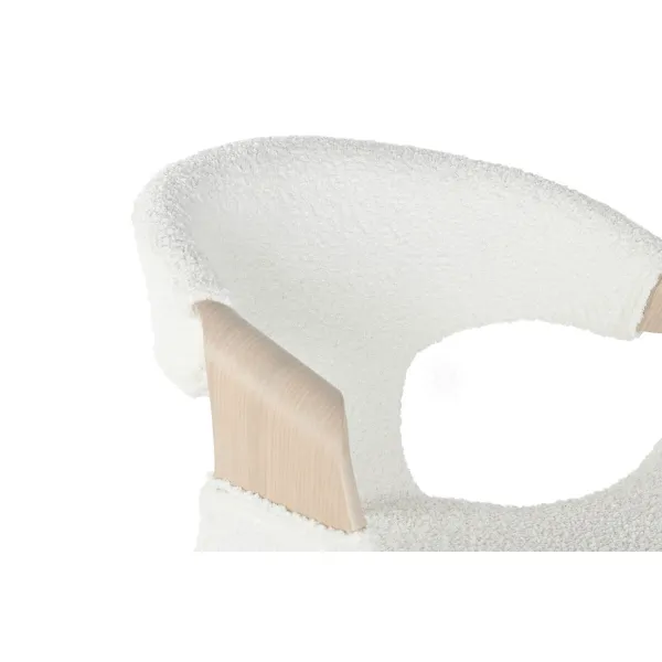 taburete Home ESPRIT Balts Koks 55,5 x 52,5 x 92,5 cm