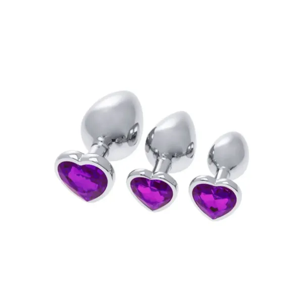 Anal plug S Pleasures Silver Lilac