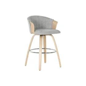 Stool Home ESPRIT Grey Wood 58 x 56 x 86 cm