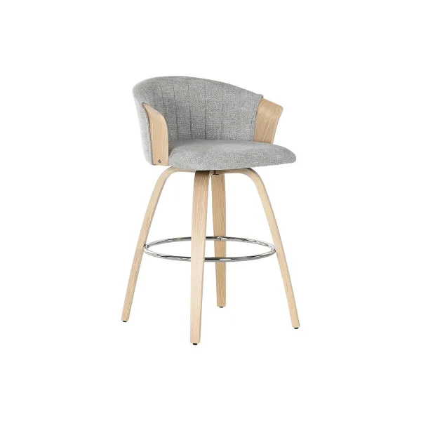 taburete Home ESPRIT Pelēks Koks 58 x 56 x 86 cm