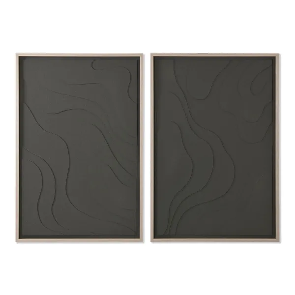 Картина Home ESPRIT полистирол Деревянный MDF 83 x 4 x 123 cm (2 штук)