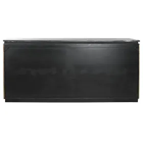 Bufete Home ESPRIT Melns Sudrabains Misiņš Marmors 180 x 40 x 85 cm 180 x 40 x 86 cm