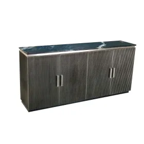 Bufete Home ESPRIT Melns Sudrabains Misiņš Marmors 180 x 40 x 85 cm 180 x 40 x 86 cm