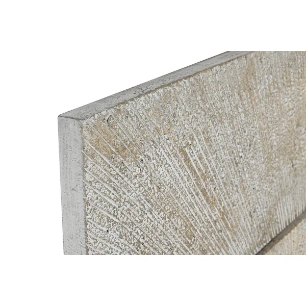 Sienu dekors Home ESPRIT Balts Bronza Moderns Kails 120 x 3,5 x 120 cm