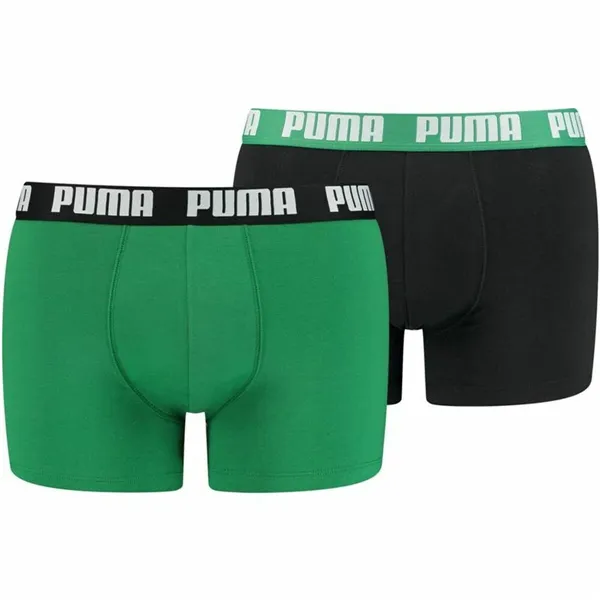 Men's Boxer Shorts Puma 521015001-035 Green (2 uds)