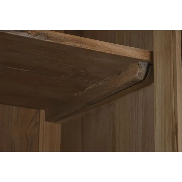 Дисплей-стенд Home ESPRIT Стеклянный Тик 80 x 45 x 190 cm
