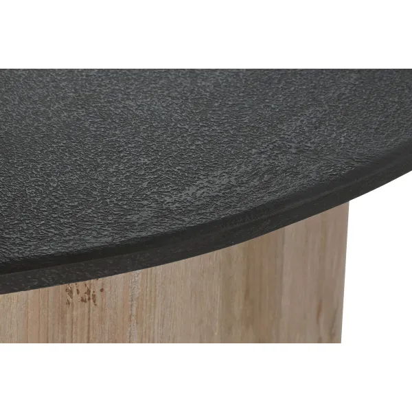 Centre Table Home ESPRIT Natural Dark brown Fir 90 x 90 x 40 cm