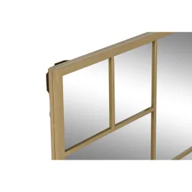 Sieninis veidrodis Home ESPRIT Auksinis 90 x 2 x 90 cm