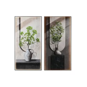 Drobė Home ESPRIT Žalia Rusvai gelsva Rytietiškas Vaza 80 x 3 x 160 cm (2 vnt.)