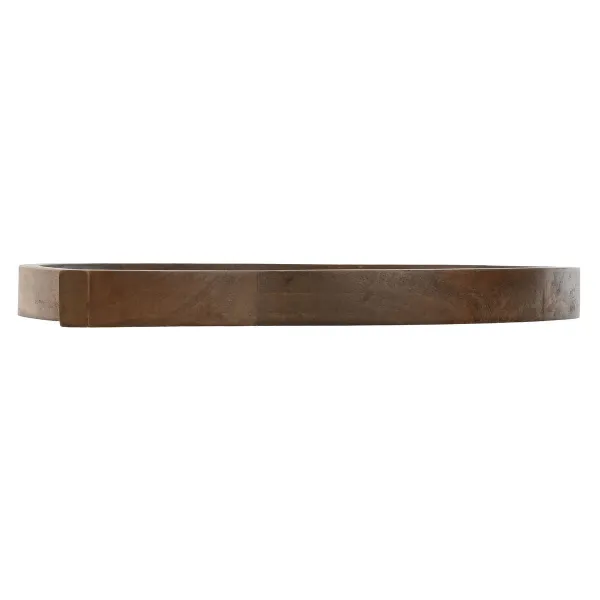 Centerpiece Home ESPRIT Brown Black Light brown Mango wood 37 x 31 x 2,7 cm (3 Pieces)