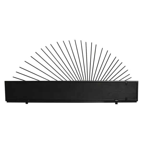 Lentyna Home ESPRIT Juoda Natūralus Metalinis Medžio MDF 58 x 10,5 x 28 cm Siena