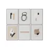 Полотно Home ESPRIT Коричневый Чёрный Бежевый современный город 60 x 4 x 80 cm (6 штук)