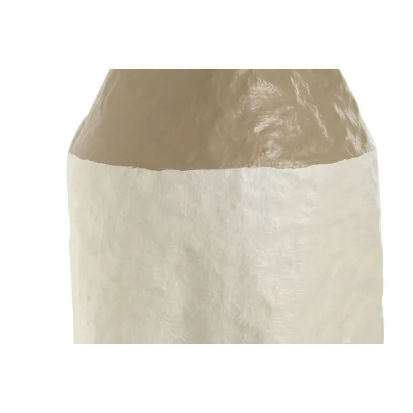 3 Maljakon Setti Home ESPRIT Valkoinen Kullattu Metalli 14 x 14 x 67 cm (3 Kappaletta)