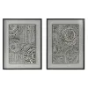 Картина Home ESPRIT Чёрный Красный современный 75 x 4 x 100 cm (2 штук)