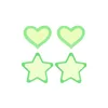 Nipple shield Peekaboo Green One size Hearts Stars