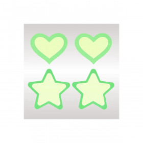 Nipple shield Peekaboo Green One size Hearts Stars