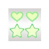 Nipple shield Peekaboo Green One size Hearts Stars