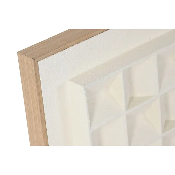 Картина 3D Home ESPRIT штукатурка Деревянный MDF 60 x 7 x 60 cm